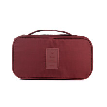 (Vin rouge) sac de rangement de voyage pour sous-vĂŞtements de soutien-gorge pochette de toilette Portable