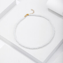 (XH0450 collier) ensemble de collier et de bracelets de perles élégants à la mode, conception géométrique