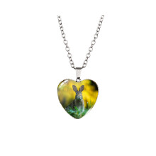 (XXXL297) Collier de chat en forme de cœur avec des longueurs polyvalentes et des couleurs époustouflantes