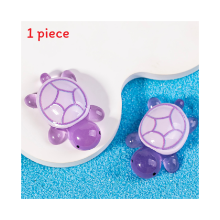 (violetti) Resin Tortoise Handicraft Micro Maisema Pöytätaso Koriste Lahja akvaario