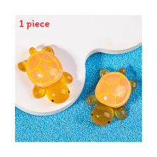 (Oranssi) Resin Tortoise Handicraft Micro Maisema Pöytätaso Koriste Lahja akvaario