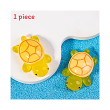 (Keltainen) Resin Tortoise Handicraft Mikromaisema Pöytätasokoristelu Lahja akvaario
