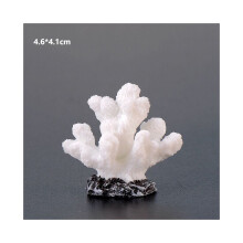(Valkoinen (4,6 * 4,1 cm)) Hartsi Coral Decor Aquarium Mini Maisema-ornamentti