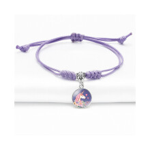 (13) Linda pulsera de unicornio para niños con longitud ajustable y colores vibrantes para niños y niñas