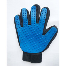 Vinsani Blau Fellpflegehandschuh Bürstenmassagegerät Tierhaarentfernerhandschuh Enthaarungshandschuh