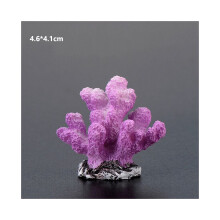 (Violetti (4,6*4,1 cm)) Hartsikorallikoristeet Värikäs akvaario Miniatyyri maisemakoristeet Akvaario