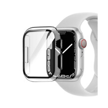 (Läpinäkyvä, 42mm) TPU Puskurin Full Cover Case näytönsuoja Apple Watch Series 1-7