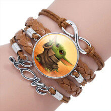 (08) Pulsera multicapa multicolor única de Baby Yoda, ideal para regalos infantiles