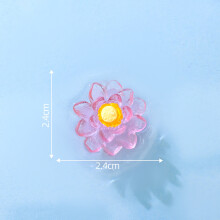 (Rose) Luminous Resin Lotus Figurine Mikro Maisema Malli Kasvit Akvaario Tee itse sisustus