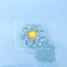 (sininen) Valohartsi Lotus Figurine Mikromaisemamalli Kasvit Akvaario Tee sisustus