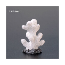 (Valkoinen (3,6 * 5,1 cm)) Hartsi Coral Decor Aquarium Mini Maisema-ornamentti