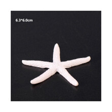 (Valkoinen tähti(6,3*6,0cm)) Hartsikorallikoristeet Värikäs akvaario Miniatyyri maisemakoriste