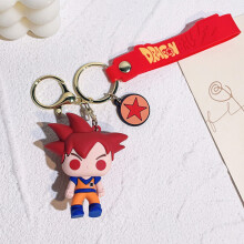 (StyleCC) Suloinen Goku Dragon Ball Avaimenperä Pehmeä Silikoni Puhelinlaukku Charm Hauska Juhla