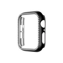 (Musta, 44 mm) Timanttikotelon kuori Apple iWatch Series 6/SE/5/4/3/2/1 38/40/42/44MM