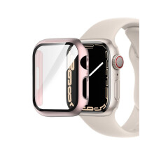 (Rose Gold, 38MM) TPU Bumper Full Cover Case Näytönsuoja Apple Watch Series 1-7