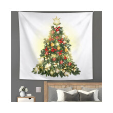(Tapiz 6, 38 x 65 cm/14,9 x 25,5 pulgadas) Tapiz de fondo navideño para fotografía, accesorios de tela de fondo