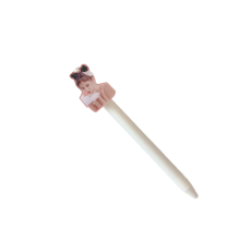 (Jennie White) Korean Star Perifeerinen Blackpink Press Bullet Pen Tyttö Oppimispaperi 05mm
