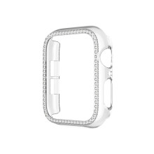 (Transparente, 44 mm) Carcasa protectora de diamante para Apple iWatch Series 6/SE/5/4/3/2/1 38/40/42/44 mm