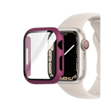 (Burgundy, 38MM) TPU Bumper Full Cover Case Näytönsuoja Apple Watch Series 1-7