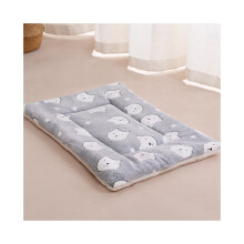 (Oso gris, 35 x 29 cm/13,78 x 11,42 pulgadas) Manta cálida para mascotas, cama para perros y gatos, tapete de