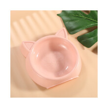 Comedero para perros y gatos (rosa) con excelente resistencia a las fugas.