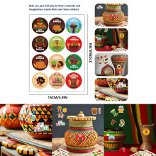 Cm2408013 Delightful Kwanzaa Interactive Puzzle Diy Stickers For Fun Family Education