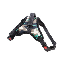 (Camuflaje verde) Arnés ajustable antitirones para perros y mascotas, chaleco con correa para pasear
