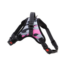 (Camuflaje rosa) Arnés ajustable antitirones para perros y mascotas