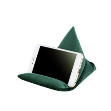 (Verde oscuro) Cojín de lectura para descanso, almohadilla para teléfono, soporte para tableta, soporte para almohada,