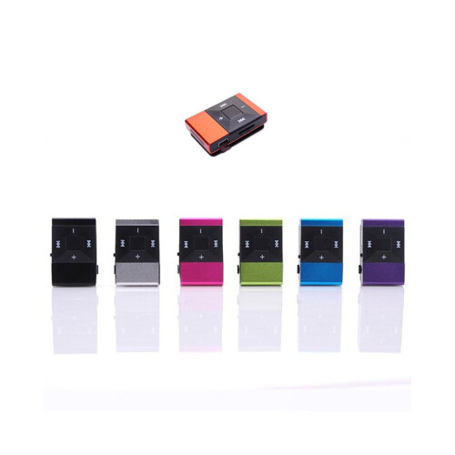 (Blu) Lettore musicale portatile digitale Mp3 con schermo LCD Mini USB e clip, supporto scheda SD da 8 GB