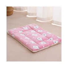 (Oso rosa, 58 x 39 cm/22,83 x 15,35 pulgadas) Manta cálida para mascotas, cama para perros y gatos, tapete de