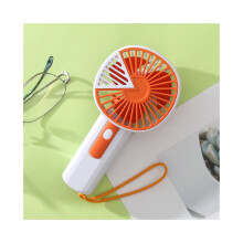 (Rojo) Ventilador de mano minimalista con diseño triangular creativo, ventilador portátil recargable por USB