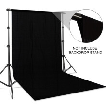(Negro, 100 x 150 cm/3,3 x 5 pies) Fondo de fotografía Pantalla de fondo Chromakey