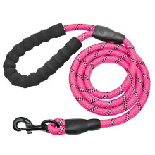 Vaaleanpunainen Heijastava koiran talutushihna Nylon Pienet Keskisuuret Koirat Pentuhihnat 150cm Pitkät