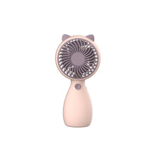 (Pink) Summer USB Mini Nightlight Ladattava pieni tuuletin Käsin masteroitu kaulanauhalla