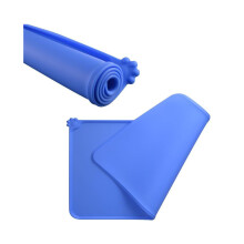 (Azul, Grosor 0,3 cm) Tapete para comida de perros y gatos, mantel individual para mascotas, impermeable, antideslizante,
