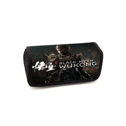 (Tyyli D) Black Myth Wukong kynäkotelo kaksikerroksinen läppäkansi ...
