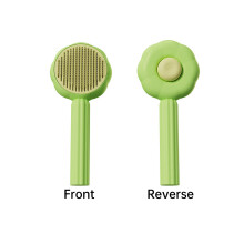 Cepillo de limpieza para perros y gatos con diseño de girasol (verde)