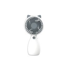 (Valkoinen) Summer USB Mini Nightlight Lataus Pieni Tuuletin Käsin masteroitu kaulanauhalla