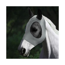 (Harmaa) Moniväriset hevosmaskit Anti-Flyworms Hengittävä Joustava Neulottu Mosquito Mask