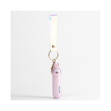 (Pink) Avaimenperä Värikäs Animal Mini USB -tuuletin muoviterät Sisäänrakennettu yövalo