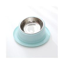 (Azul) Cuenco antihormigas para gatos con diseño inclinado que mejora la alimentación, la salud y la digestión.