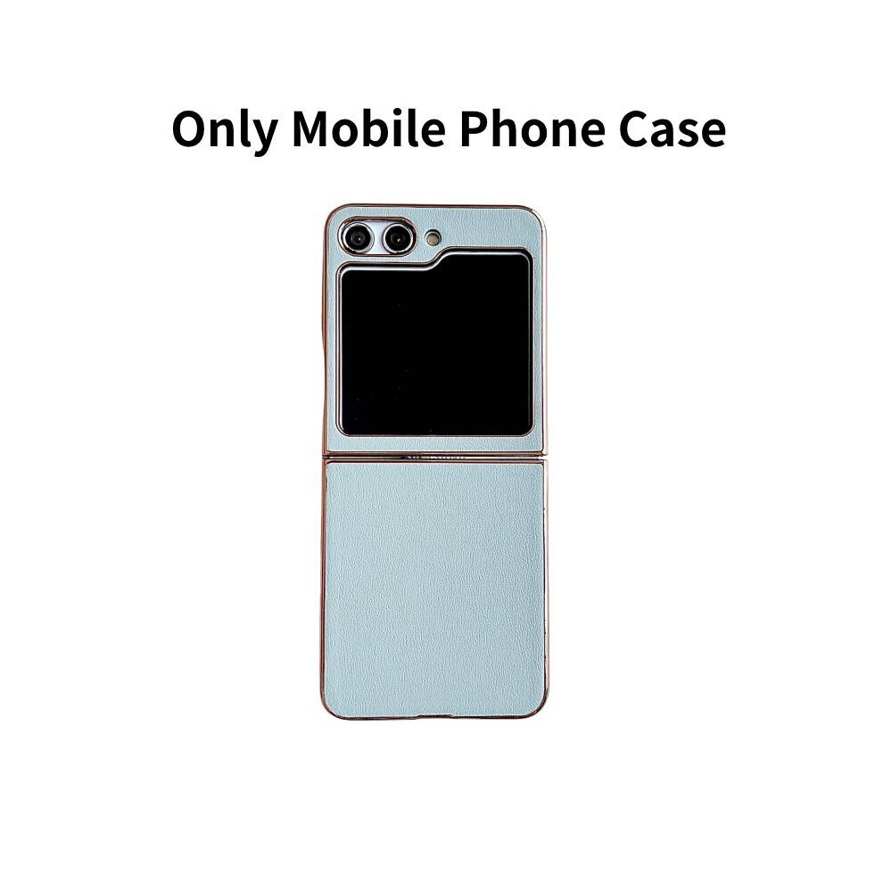 (Hellblau) Flip Z Galaxy 5 Handyhülle Leder Slim Samsung Case Stoßfeste Hülle