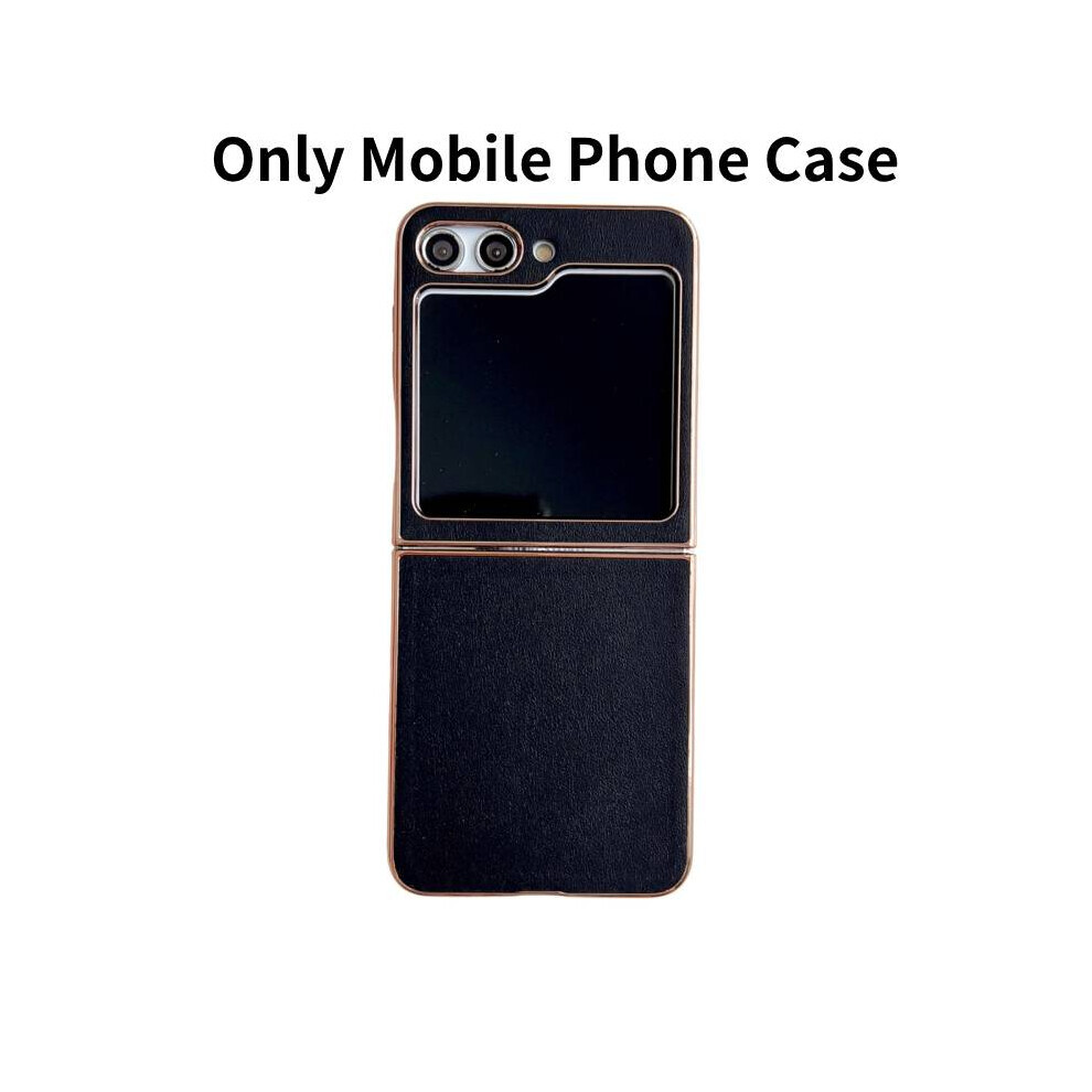 (Schwarz) Flip Z Galaxy 5 Handyhülle Leder Slim Samsung Case Stoßfeste Hülle