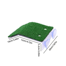 (L) Turtle Basking Platform Realistic Moss Decor Kalasäiliöt Cup Tarvikkeet Imu