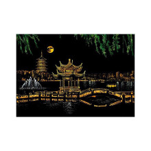(HangzhouWestLake) Colorful Magic Art Painting Paper Kids Toy