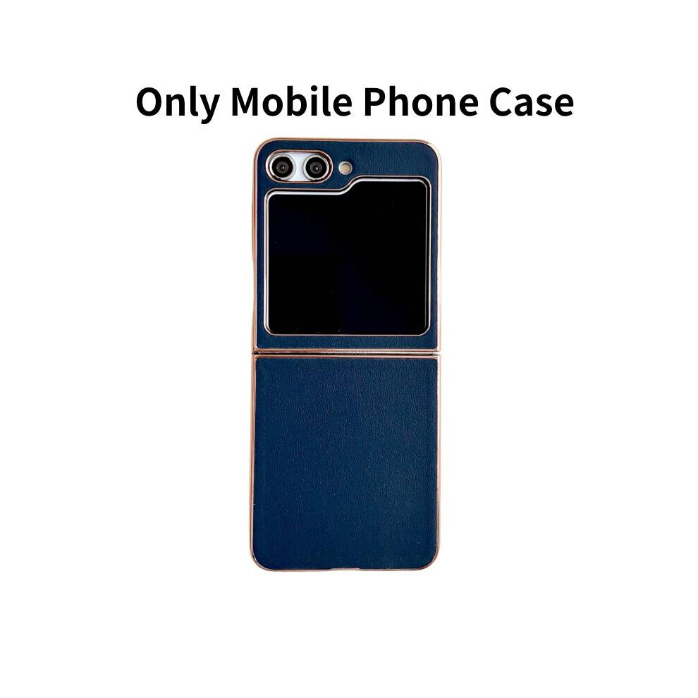 (Dunkelblau) Flip Z Galaxy 5 Handyhülle Leder Slim Samsung Case Stoßfeste Hülle