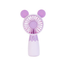 (Violetti) Mini-USB-tuuletin sarjakuvasuunnittelulla ja kädessä pidettävällä mallilla ihanteell