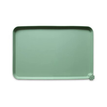 (Verde, fino 0,2 cm) Tapete para comida de perros y gatos, mantel individual para comedero de mascotas, impermeable,