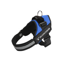 (Sininen, XXL) Koiran heijastinvaljaat Lemmikkiliivi Pentujen lyijy Oxford Puppy Outdoor Kävelyhihna